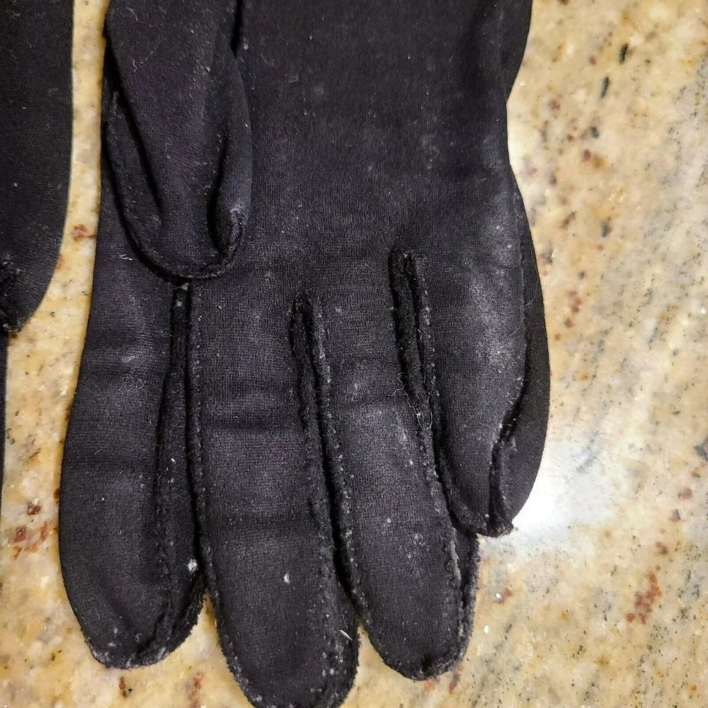 Vintage Crescendoe Leather Suede Gloves Womens Size 6.5 ~ 6